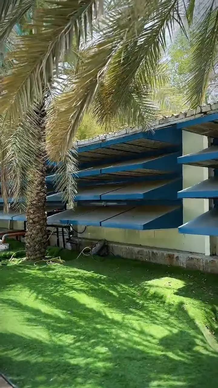 داخل مركز الاستضافة F40، قاعة التبريد بالهواء